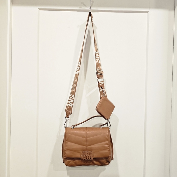 Steve Madden Handbags - Steve Madden Brown Quilted Women's Bag